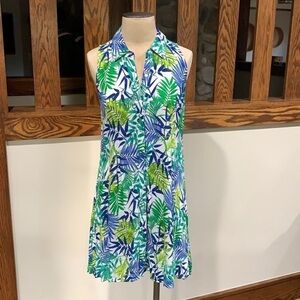 Cupio tropical print sleeveless dress, Med
